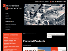 Tablet Screenshot of constructionfastenersinc.com